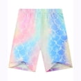 thumbnail image 5 of Beilxfa Little Girls Cartoon Short Sets Summer 2 Piece Outfits Toddler Teen Girl Top T-shirt and Shorts Pjs 3-10T,1pcs-Mermaid, 5 of 10