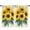 Sunflowers On Vintage, variant on Blackout Kids Curtains,Sunflowers on Yellow Stripes Childrens Insulated Curtains Set Of 2,Bedroom Essentials,Toddler Room Decor 42x54in(106x137cm)