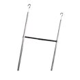 DecoBros Adjustable Hanging Closet Rod, Chrome.