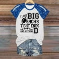 thumbnail image 5 of Womens Sequin Football Shirts 2025 Game Day Funny Graphic Short Sleeved Tops Summer Trendy Casual Pullover Tee Blouses, 5 of 5