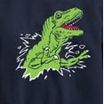 thumbnail image 3 of Instant Message - T-Rex Ripping Out Of Shirt - Toddler & Youth Crewneck Fleece Sweatshirt, 3 of 6
