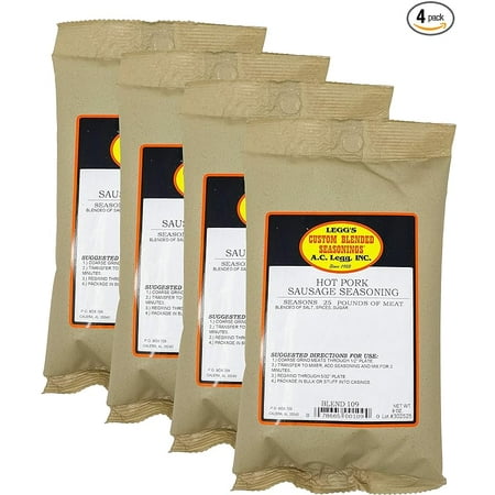 A.C. Legg INC Hot Pork Sausage Seasoning – PACK OF4