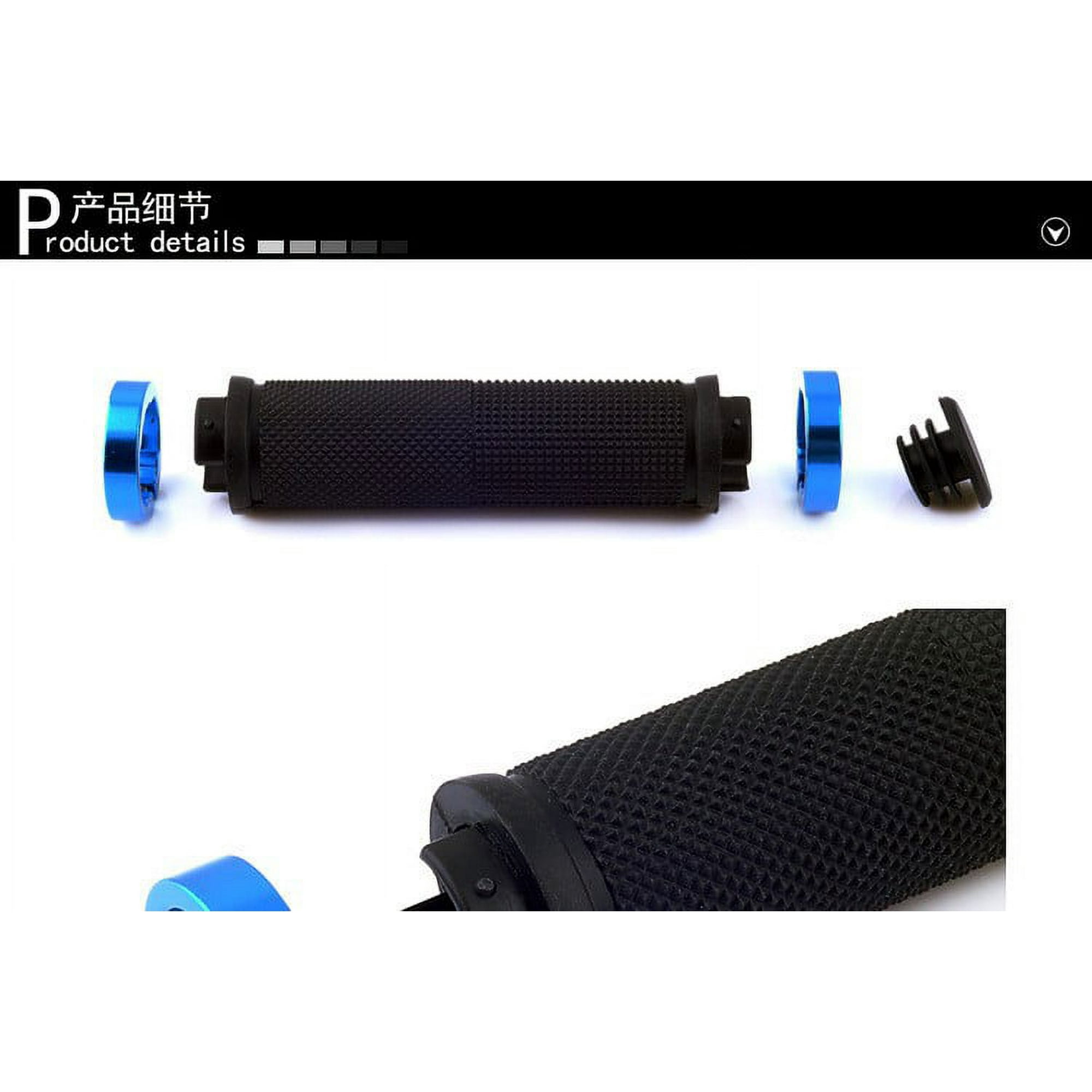 Lot De 2 Poignées De Guidon Vélo – Noires, Universelles – Poignées Torsadées