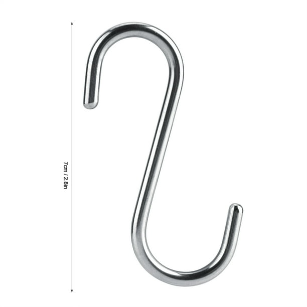 4pcs Ganchos de Acero Inoxidable s En Forma de Ganchos Práctico Duradero Resistente Colgantes Colgantes para Cocina, Ba?o, Dormitorio y Oficina Ecomeon no