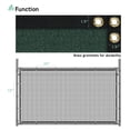 thumbnail image 6 of 8' x 25' Green Privacy Fence Screen Heavy Duty Windscreen Mesh Fencing Shade Fabric with Brass Grommets for Outdoor Fence Garden Patio Swimming Pool, 6 of 7