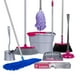 thumbnail image 1 of Reynera Kit de Limpieza para el Hogar Mop Plano XL, Cubeta, Escobas Básica y Dual, Recogedor, Bomba Destapacaños, Cepillo Sanitario, Colgador de Escobas y Mop 6-0-5290, 1 of 11