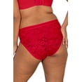 thumbnail image 5 of Curvy Couture No-Show Lace High Cut Brief 1363, 5 of 9