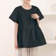 thumbnail image 1 of mfyjkho Tops Casuales Para Mujer, Blusas Casuales De Moda Para Mujer, Con Botones, Manga Corta Y Cuello Redondo Tops Para Hacer Ejercicio L, 1 of 4