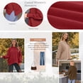 thumbnail image 6 of SUNBS Oversized Sweaters for Women Winter Crewneck Pullover - Cozy Knit Long Sleeve Top Casual Loose Fit Clothes, 6 of 9
