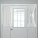 thumbnail image 1 of Cortinas de Puerta Oscurecedoras, Cortina de Ventana de Puerta Lateral Francesa para Privacidad, Blanca, 25" x 40", 1 Panel, 1 of 7