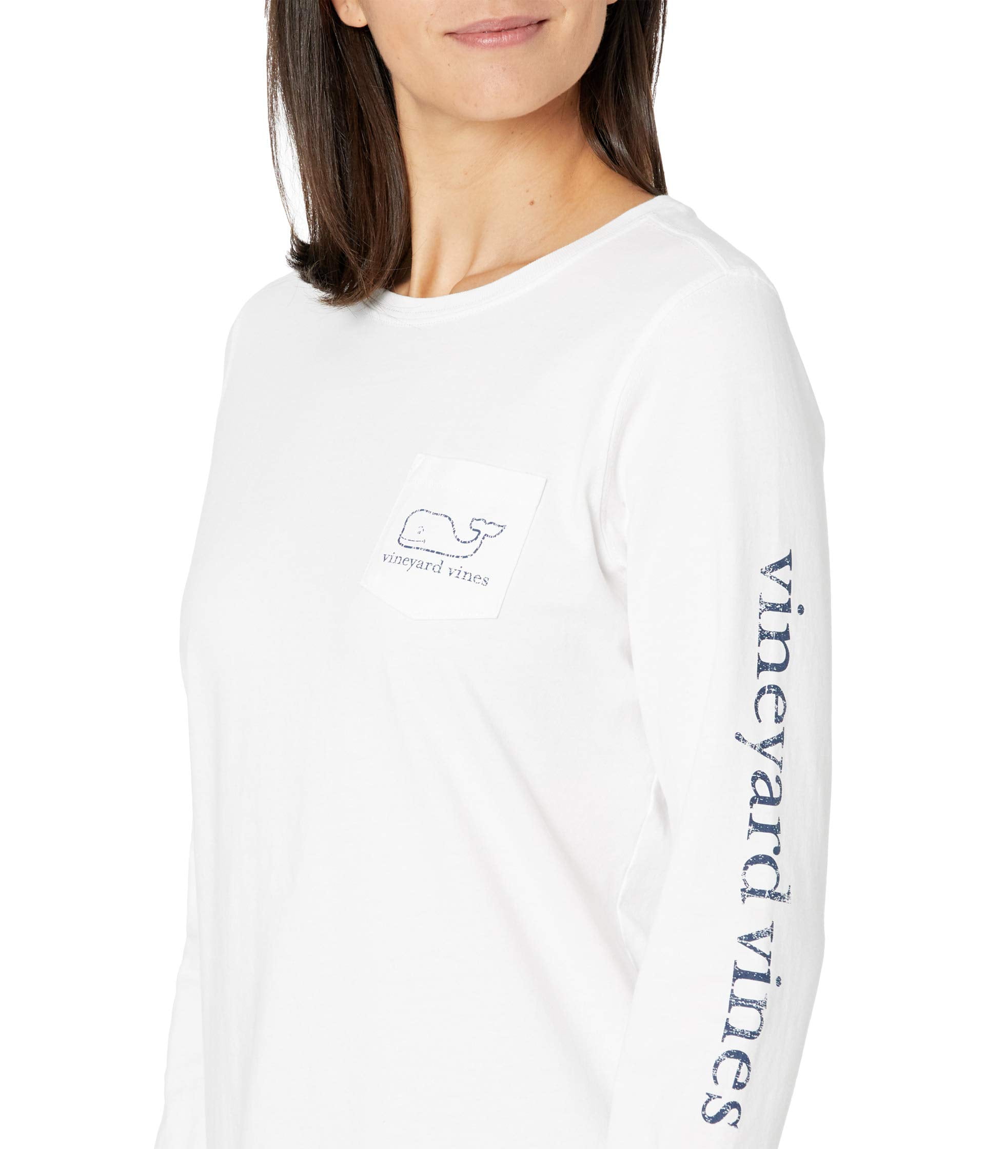 white long sleeve vineyard vines shirt