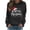 Black, variant on Women's Christmas Sweatshirt Long Sleeve Crewneck Print Pullover Shirt for Party Pink S