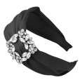thumbnail image 2 of 1pc Cheveux Large Tissu Cheveux Fermoir Cheveux Strass pour Dames Femmes Filles (Noir), 2 of 9