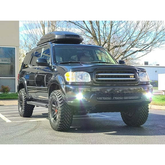 For The BlingLights LED Halo Fog Lights Lamps for 2001-2007 Toyota Sequoia