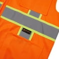 thumbnail image 5 of 3C Products ANSI/ISEA 107-2015 Class 2 Safety Green Cool Mesh Safety Vest w/ Zipper Closure and 4 Outside Pockets / Solid Front & Mesh Back- SV2400-2XL, 5 of 8
