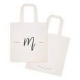 thumbnail image 2 of Personalized Handwritten Monogram Cotton Canvas Tote Bag, 2 of 7
