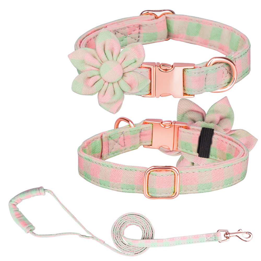 SAYTAY Girls Dog Collars and Leashes, Dog Collars with Detachable