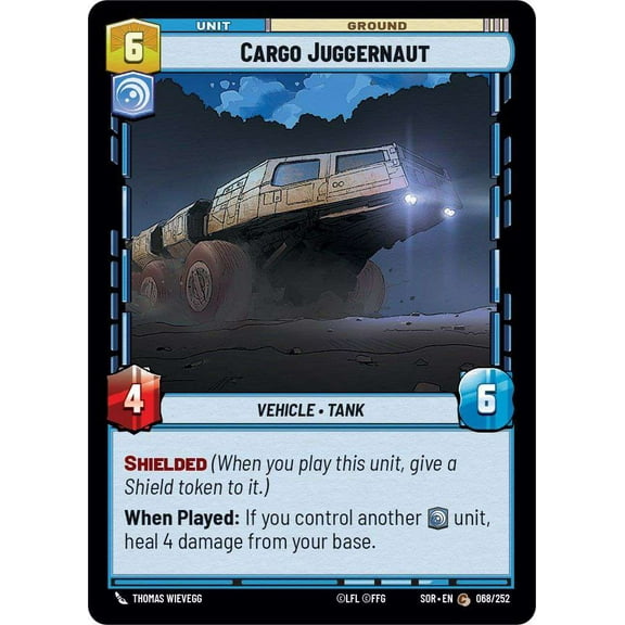 Star Wars: Unlimited Spark of Rebellion Common Cargo Juggernaut #068