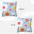 thumbnail image 3 of ZICANCN Lovely Blue Flowers Throw Pillow Covers, Bed Couch Sofa Knit Decorative Pillow Covers for Living Room Farmhouse, 20"x20", 3 of 8