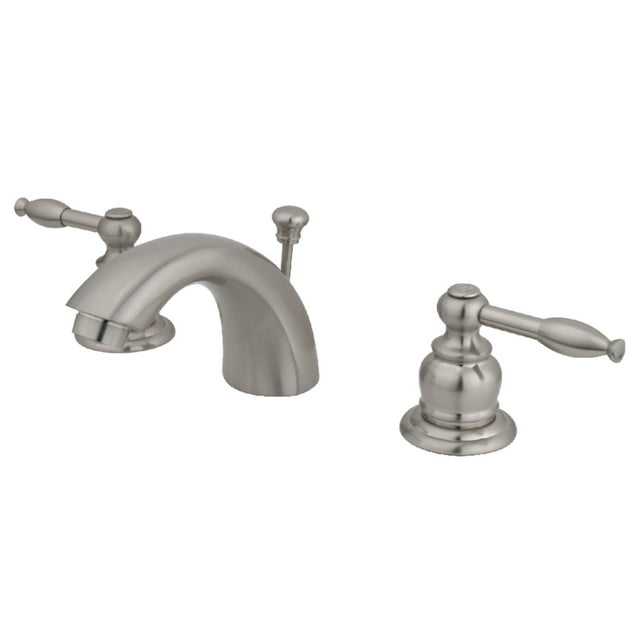 Kingston Brass KB958KL Knight Mini-Widespread Bathroom Faucet, 4-Inch Adjustable Center, Brushed Nickel
