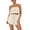 D426 White, variant on Likimi Two Piece Sets For Women With Ruffles Sleeveless Strapless Solid Color Top With Elastic Waist Shorts Summer Fashion Casual Outfit Set Black Size L