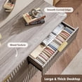 thumbnail image 5 of Senfot 6 Drawer Dresser for Bedroom, 47.2" Wide with Fluted Wood Drawers, Gold Handle Design, Modern Chest for Living Room and Bedroom Storage, Gray, 5 of 8