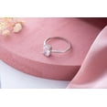 thumbnail image 2 of 1Ct Lab Created Diamond Oval Cut Solitaire Women's Engagement Ring 14K White Gold Plated, 2 of 5