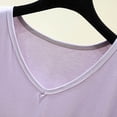 thumbnail image 5 of Costeam Womens V Neck Short Sleeve Top and Wide Leg Shorts Two Piece Set Soft Breathable Knit Fabric Side Pockets Elastic Waist Loose Fit Casual Daily Outfit, 5 of 9