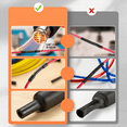 thumbnail image 3 of 400 Pcs Heat Shrink Tubing Kit-3:1 Ratio Adhesive Lined,Marine Grade Shrink Wrap - Industrial Heat-Shrink Tubing, 3 of 7