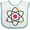 White and Blue, variant on Inktastic Science Atom Cute Physicist Boys or Girls Baby Bib