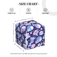 thumbnail image 4 of Logiee Tissue Box Cover 5X5X5'' PU Leather Tissue Holder Square Tissue Cube Box Organizer for Bathroom Vanity Countertop,Car,Night Stands,Office,Home,Kitchen (flower Skull starry sky), 4 of 8