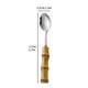 thumbnail image 2 of Espátula cuchillo tenedor plato postre bambú acero inoxidable, cuchara cuchillo tenedor té, utensilios de cocina de bambú, resistencia alta, durabilidad excepcional, para picnic, acero, 2 of 8
