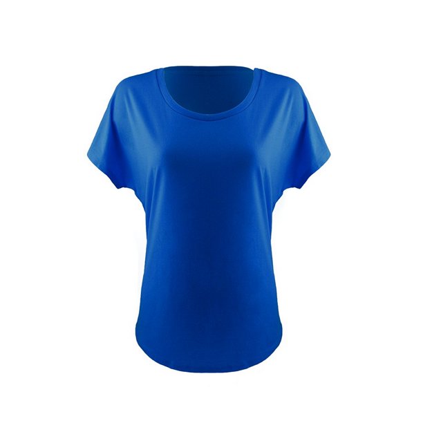 Next Level - Camiseta modelo Ideal Dolman para mujer señora (Azul Real)