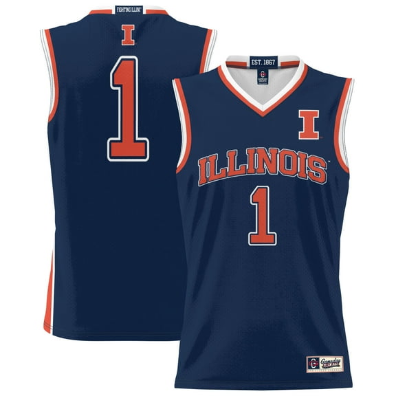 Unisex GameDay Greats #1 Navy Illinois Fighting Illini Lightweight Basketball Jersey