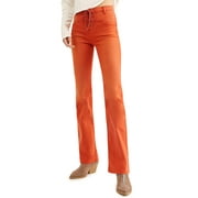 FREE PEOPLE Womens Red Lace Up Jeans Size: 29 Waist