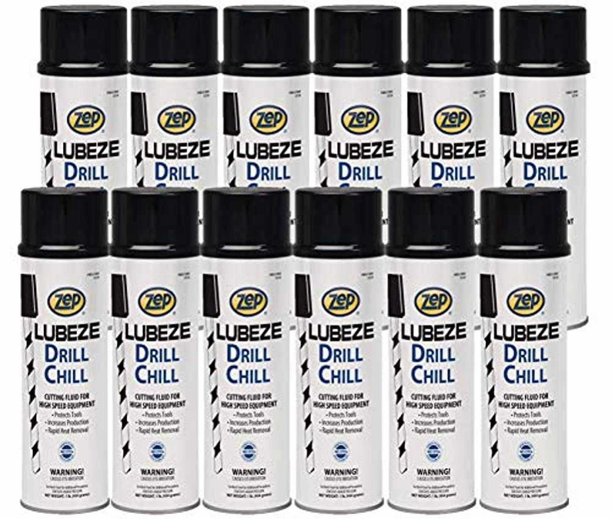 Zep Lubeze Drill Chill – 16 oz (Case of 12) 4501 – Ready-to-Use Industrial Cutting Oil, Prolongs the Life of Your Tools
