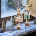 thumbnail image 5 of Cute Standing Plush Doll Ornaments Window Home Decoration Doll, Christmas Decoration Supplies for Moose Rudolph Doll Holiday Decor, 5 of 6