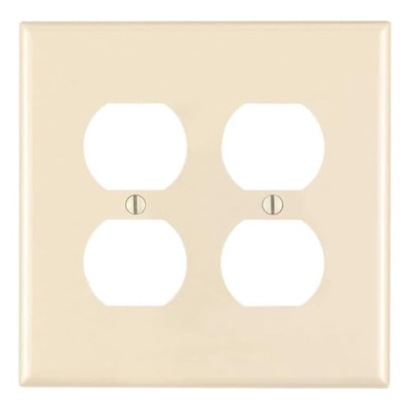 WALL PLATE ALMOND 2GANG (Pack of 1)