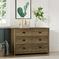thumbnail image 5 of Geordano 6-Drawer Knotty Oak Dresser (31.5 in. X 46.5 in. X 16.3 in.), 5 of 5