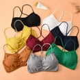 thumbnail image 2 of PENGXIANG 8 Packs Girls‘ Racerback Seamless Crop Cami Bralette with Removable Pads, 2 of 3
