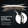 thumbnail image 7 of JUSTLET 6.5' x 10' Rectangular Patio Umbrellas, Outdoor Umbrella for Chair, Beige, 7 of 7