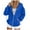 Blue, variant on Gibobby Zip Up Hoodie Women Casual Oversized Sweatshirts - Fall Fashion Fleece Lined Jacket - Thick Warm Coat Winter Clothing(M,Blue)