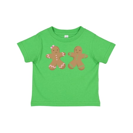 

Inktastic Twin Gingerbread Boy and Girl Co Gift Toddler Boy or Toddler Girl T-Shirt