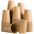 thumbnail image 1 of Vasos de papel Kraft Lamosi de 12 onzas, 100 unidades, blanco caliente/frío, 1 of 5