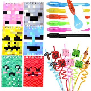 40 Pack Pixel Miner Party Bags for Pixel Party Favors Birthday Party  Supplies,Pixel Gift Candy Goody Treat Favors Bags,Plastic Goodie Gags for  Boys