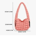 thumbnail image 3 of RXIRUCGD Puffer Tote Bag for Women Large Quilted Shoulder Bag Quilted Carryall Bag Soft Puffy Crossbody Bag Hobo Handbags Puff Purse Birthday Mothers Day Gifts, 3 of 5