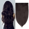 thumbnail image 2 of SEGO Blonde Clip in Human Hair Extensions Balayage One Piece Soft Straight 3/4 Full Head Hair Pieces for Women, 2 of 12
