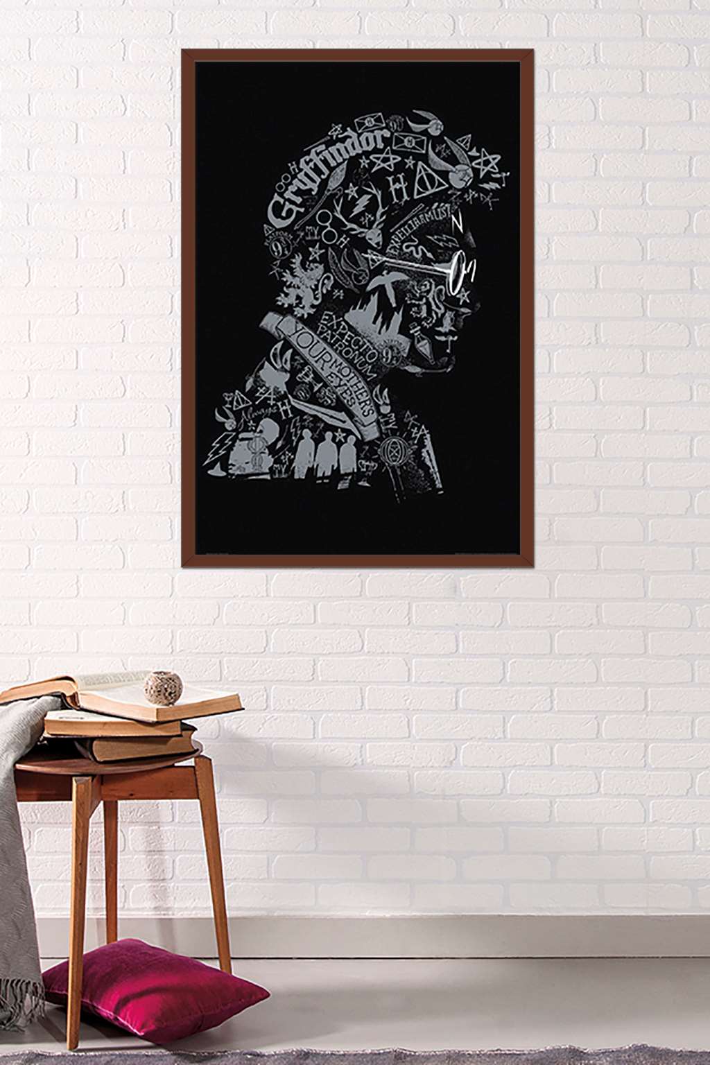 The Wizarding World: Harry Potter - Text Graphic of Harry Potter Wall Poster, 22.375" x 34", Framed