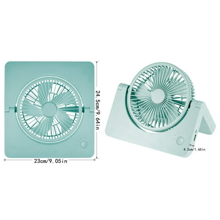 

Sehao Kitchen gift Table Folding Fan Portable Cooler Q-uick & Easy Way To Cool Personal Space Accessories ABS Green