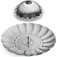 thumbnail image 1 of Collapsible Steamer Basket, Stainless Steel Vegetable Folding Steaming Basket, Cook Healthy, Expandable Stainless Steel Veggie Vegetable Steamer Basket, 1 of 5